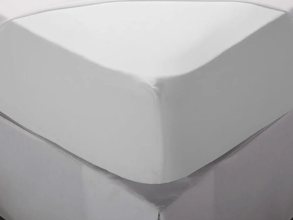 Conjunto de lençóis 100% algodão, 150 fios, cor branca (4)
